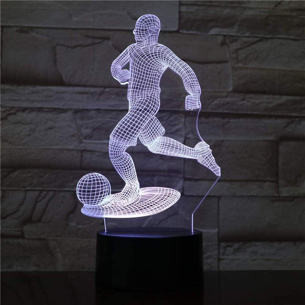 Veilleuse LED, mini lampe de table dans la chambre à coucher, veilleuse 3D, lumière LED rechargeable au toucher coloré créatif