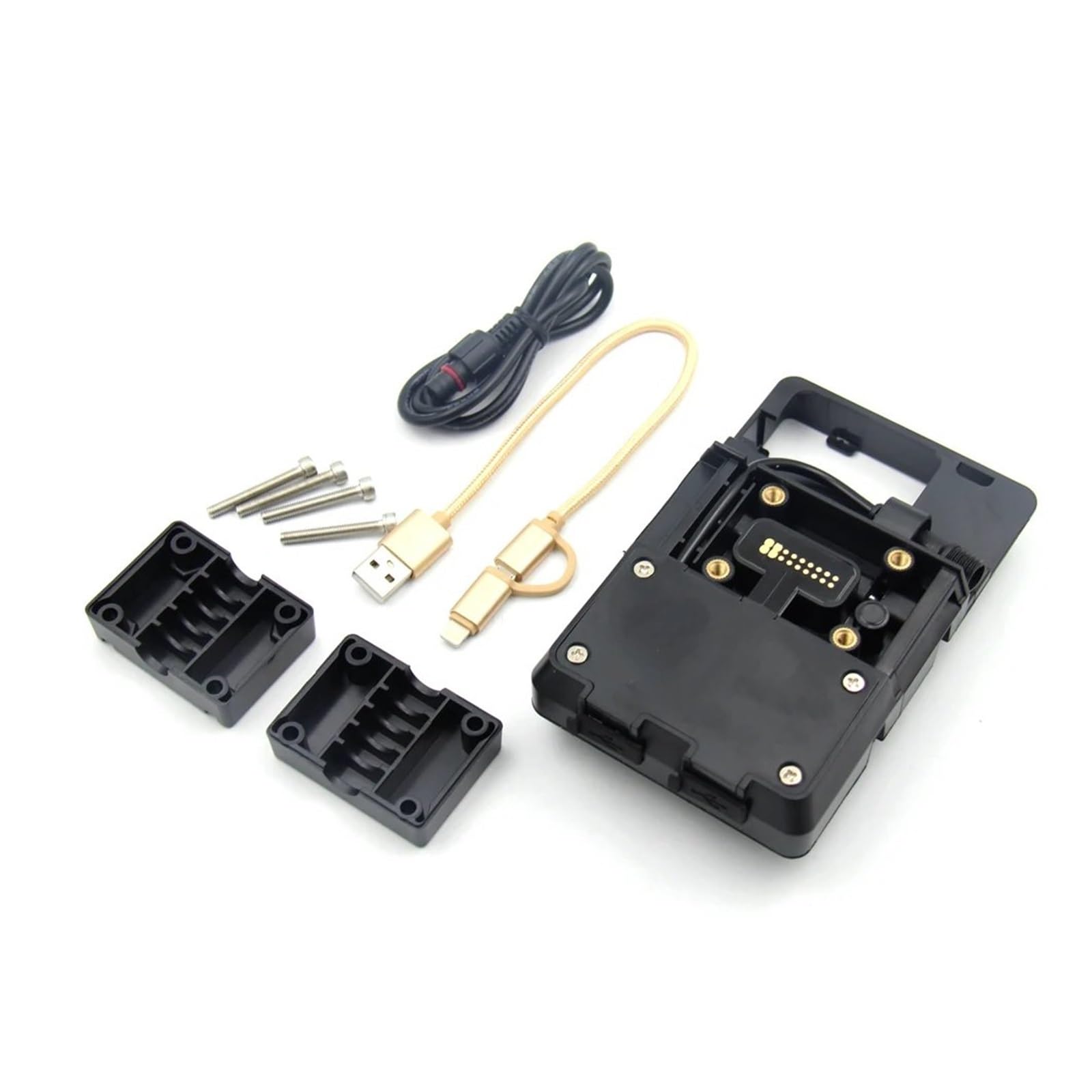 GPS Smartphone Navigationshalterung Für F900R Für F900XR Für F 900 R Für F 900 XR Für F900 R 12mm Lenker Handy-Navigation Halterung USB Lade(Bracket)