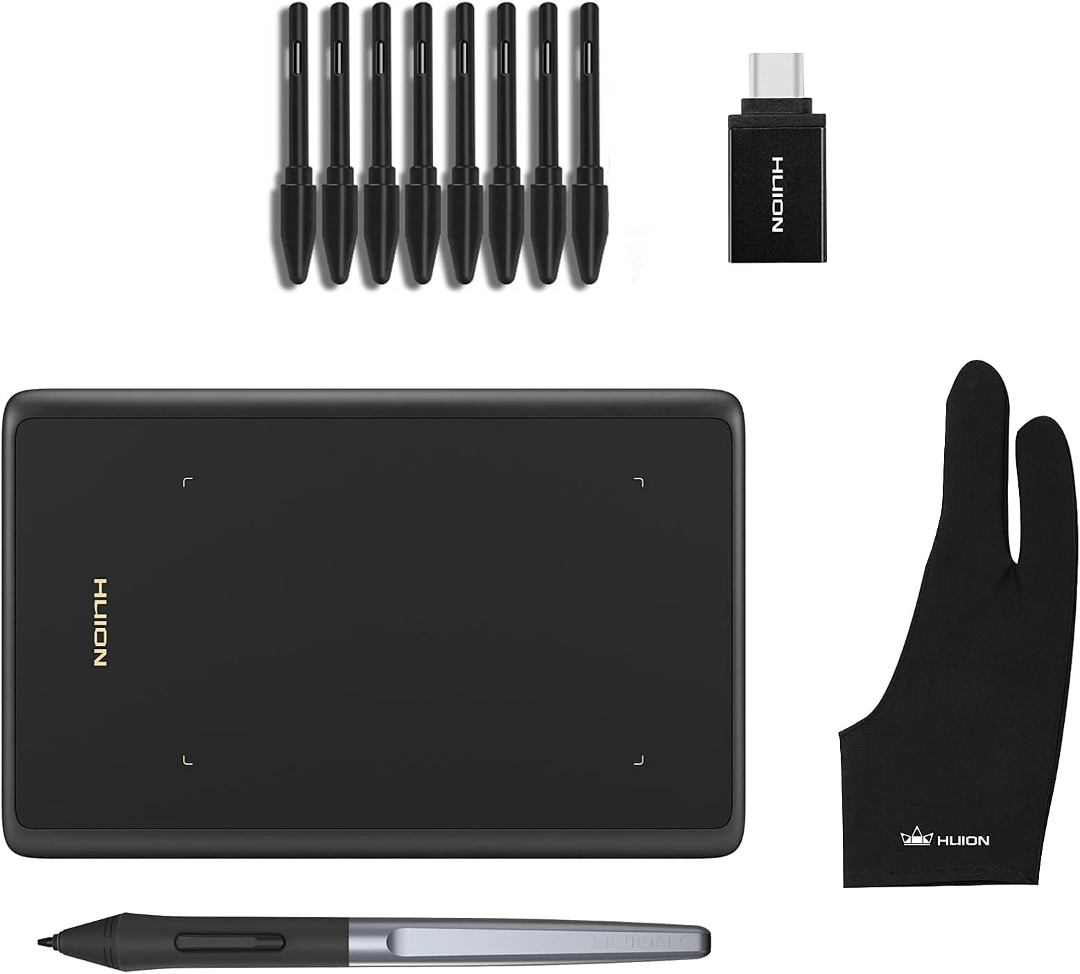 HUIONH420X OSU Tablet Digital Drawing Tablet with 8192 Levels Pressure Battery-Free Stylus, 4.17x2.6 inch Digital Drawing Tablet Compatible with Window/Mac/Linux/Android for OSU, Online Teaching