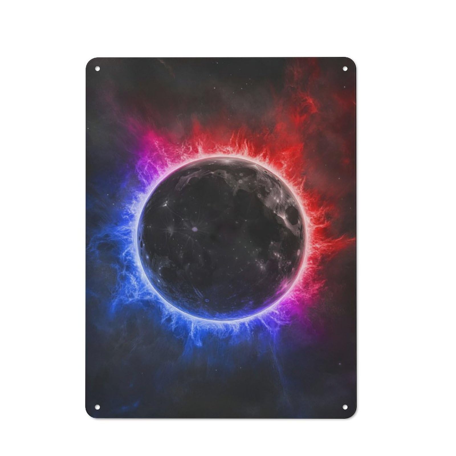 Junmoney Cosmic Eclipse Vintage Tin Sign 40X30cm For Café Or Restaurant, Suited To Café Owners And Decorators