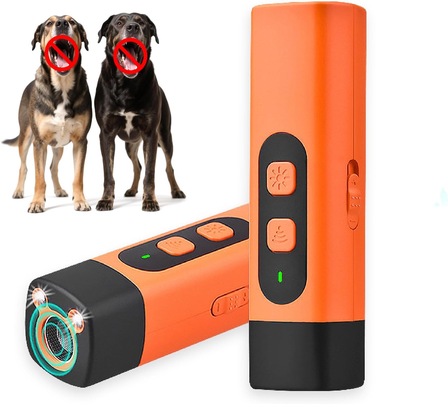 Dog Bark Deterrent Devices, Ultrasonic Dog Bark Deterrent Up to 32FT, Ultrasonic Range with Dual LED Lights, Safe for Dog Training, Corrects Unwanted Behavior,Indoor & Outdoor Use