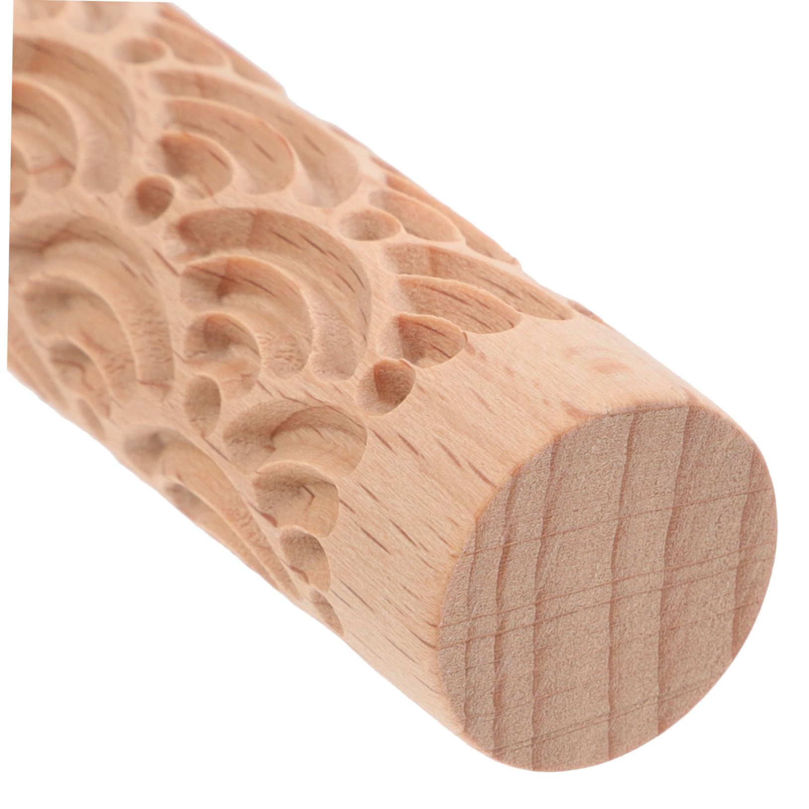 Amosfun 4 Piezas Herramientas De Mano De Arcilla Rodillo Mango De Bricolaje Para Hornear Palos De Amasar Palo De Barro Varilla De Impresión De Arcilla Palos De Rodar En Madera