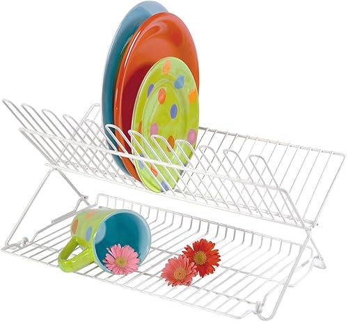Better Houseware 1489W - Estante plegable para platos color blanco Better Houseware 1489W - Estante plegable para platos color blanco