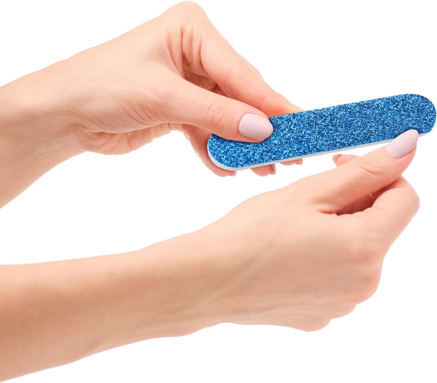 100 Pack Nail Files Double Sided Emery Boards Manicure Tools (Classic Style)