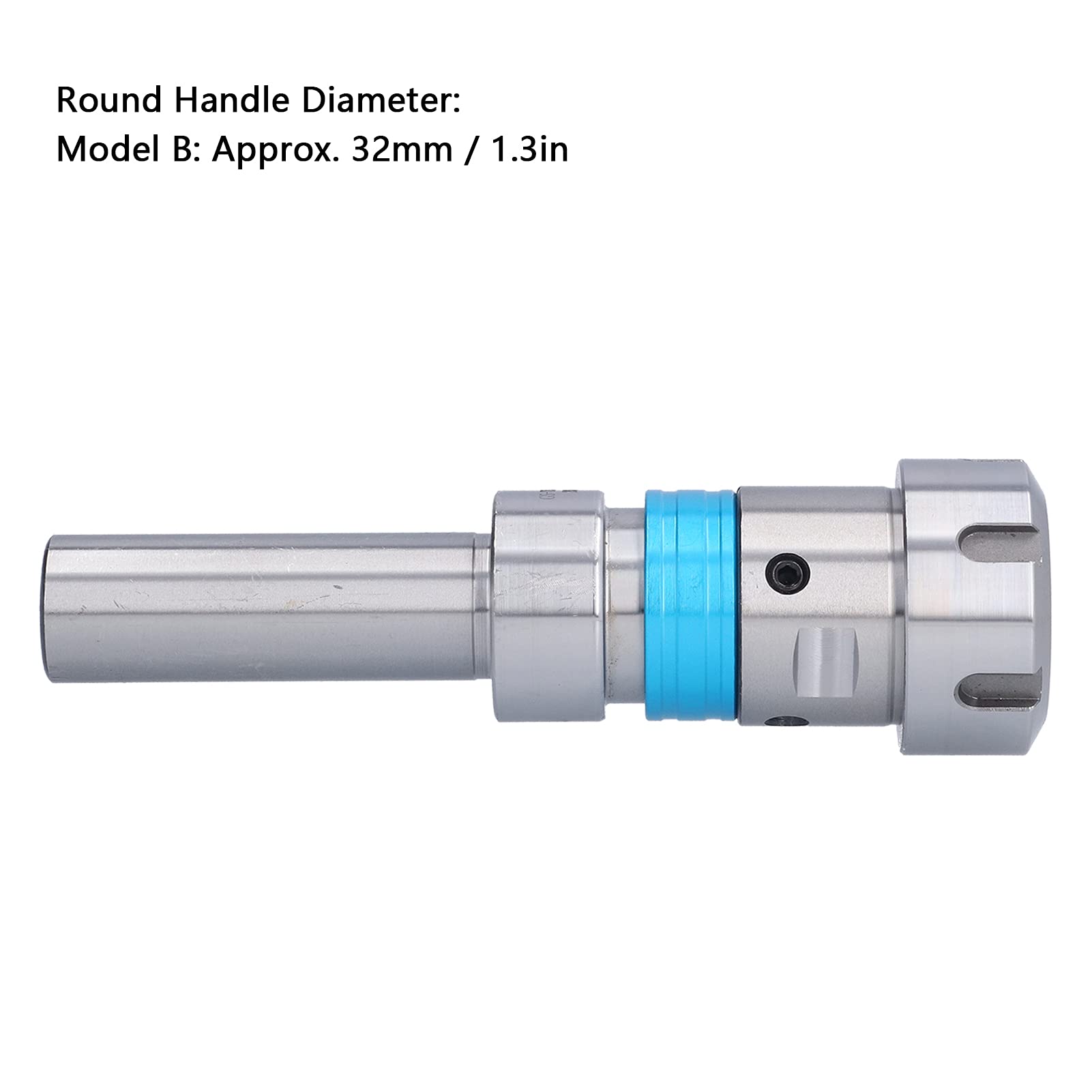 Fockety Portabrocas ER32 con Varilla de Extensión Flotante para Herramienta de Roscado de Torno CNC, Acero 20CrMrTi, M2-M30 con Flotador Delantero de 5 Mm y Trasero de 6 Mm para (GS-TER32-D32)