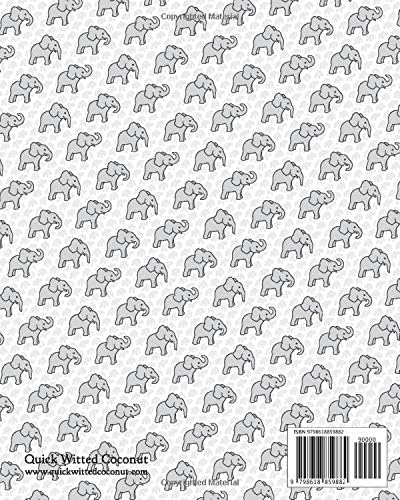 Elephant Notebook - Ruled Pages - 8x10 - Large (White) - Image 3