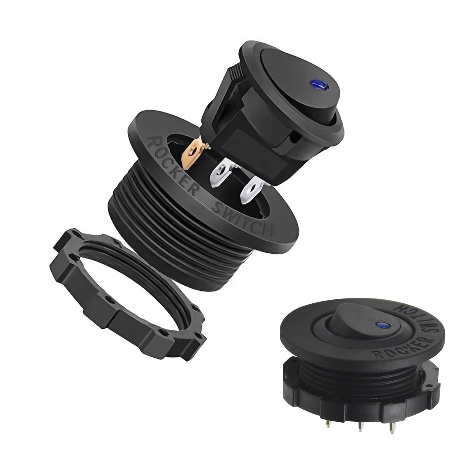 6 Interruttori A Levetta 12V DC 20A - LED Colorati Per Auto, Barca, Elettrodomestici - Foto 3