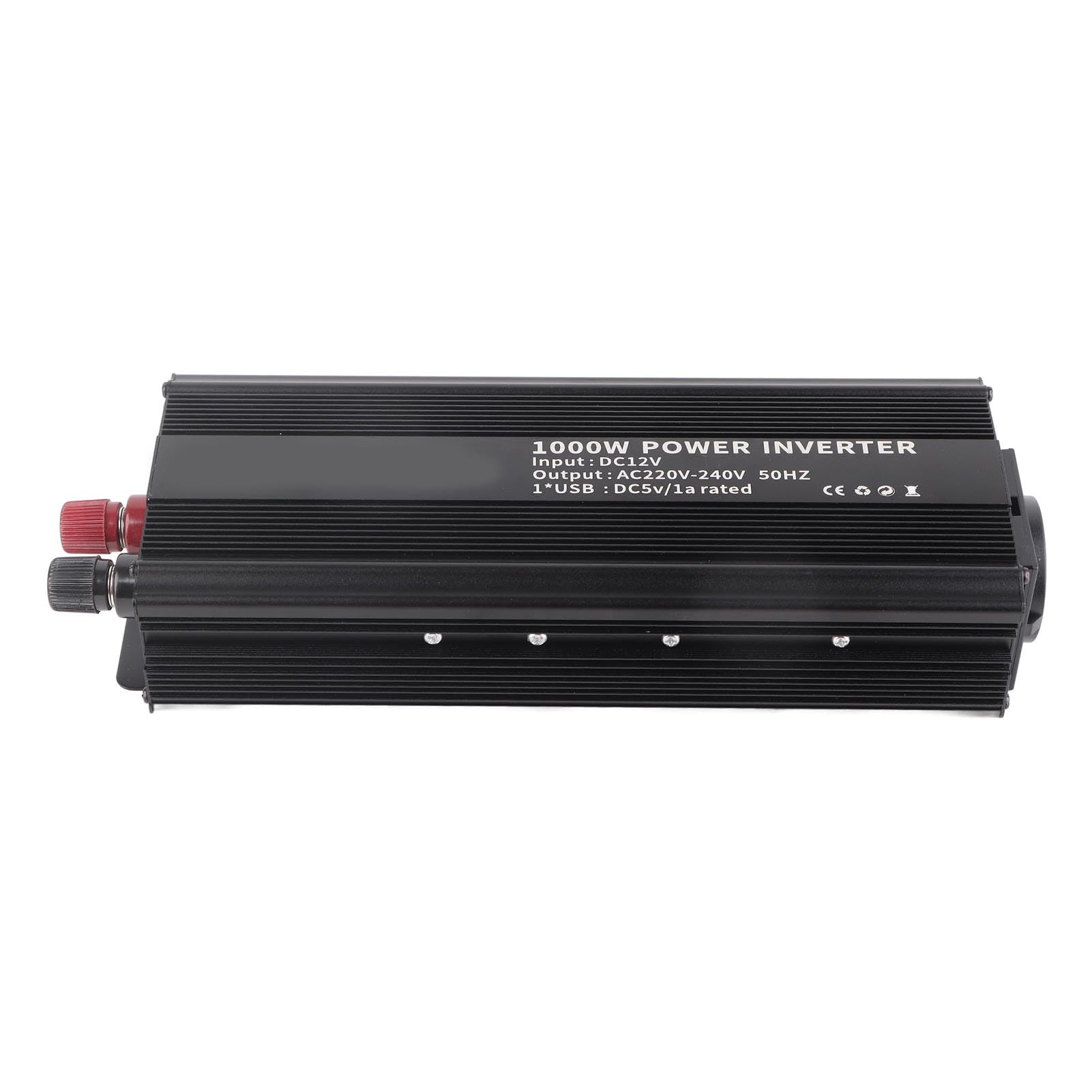 Akozon Inversor de Onda sinusoidal Pura Convertidor de 12 V Convertidor de Corriente 220V 1000W con Panel Solar
