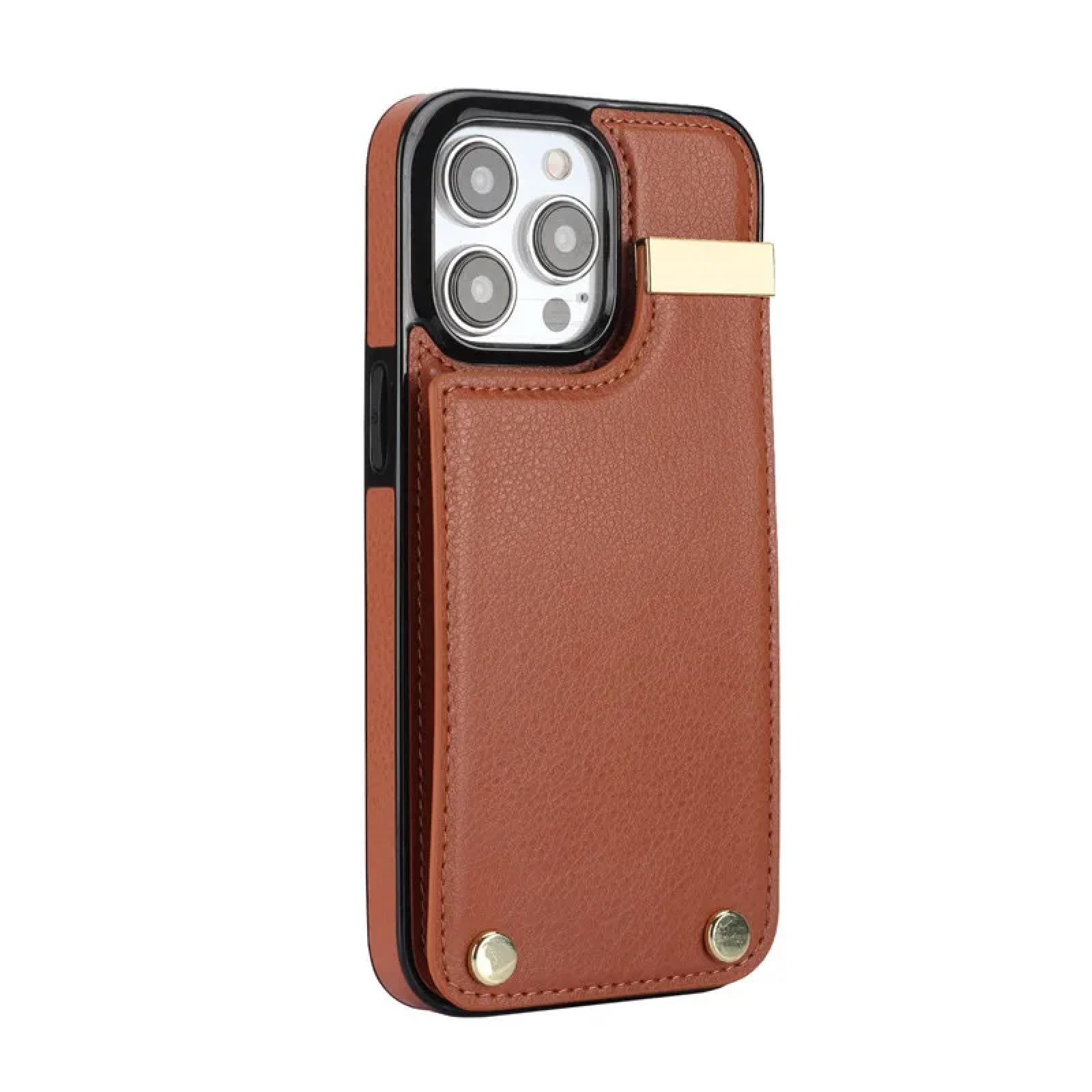 Do iPhone SE 2020 (2022) skórzany portfel etui na telefon z klapką etui na portfel (do iPhone SE 2020 (2022)/czerwony)
