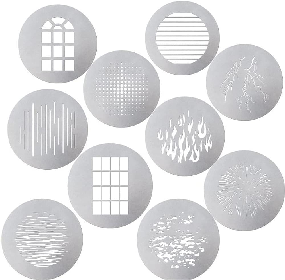 Aputure 10 GOBO Kit Compatible with Aputure Spotlight Mount B-Size Gobos