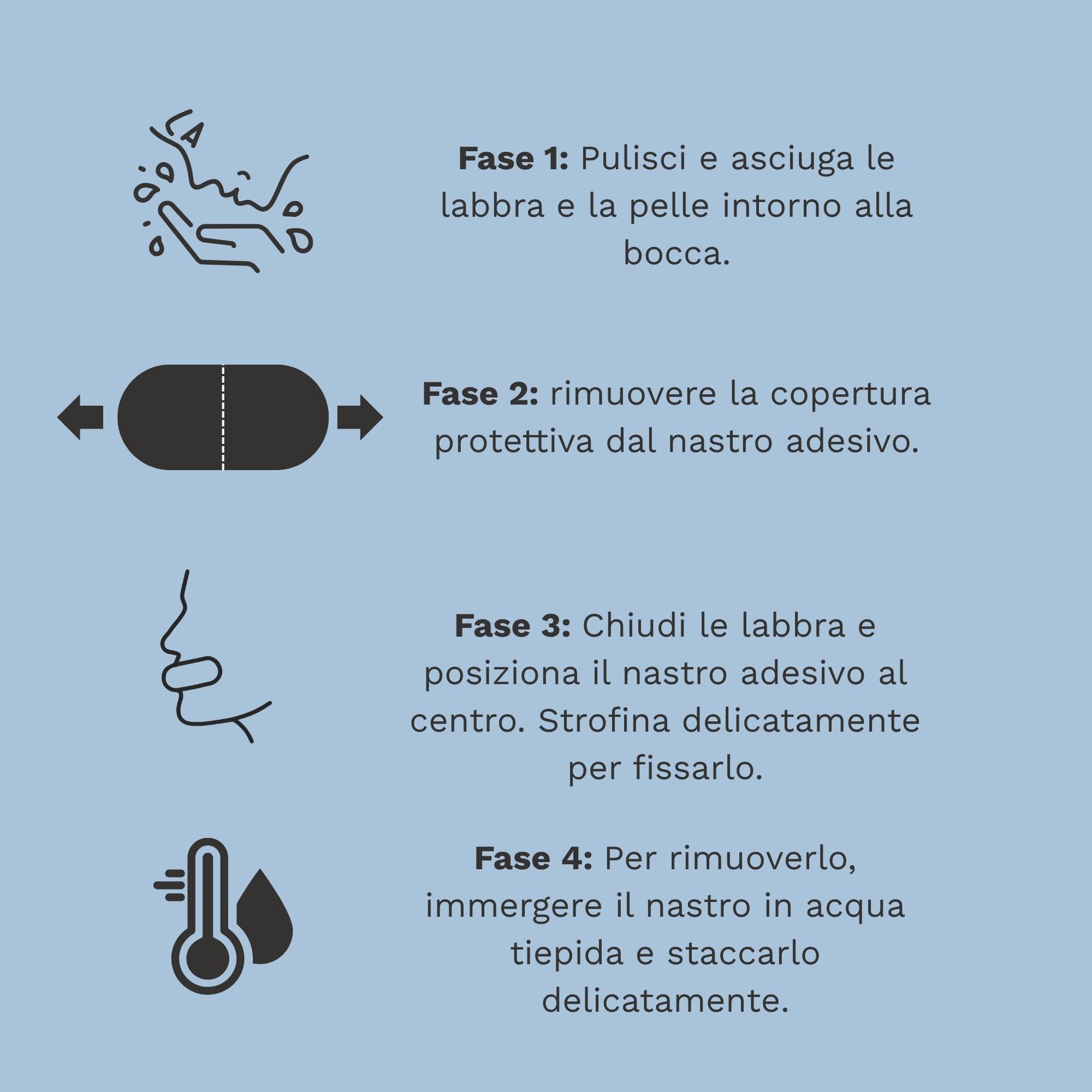 mouth tape for sleeping, Confezione da 60 nero, Testato clinicamente per la pelle anti russamento uomo, Antirussamento donna, Cerotti bocca per dormire, Mouth tape sleep