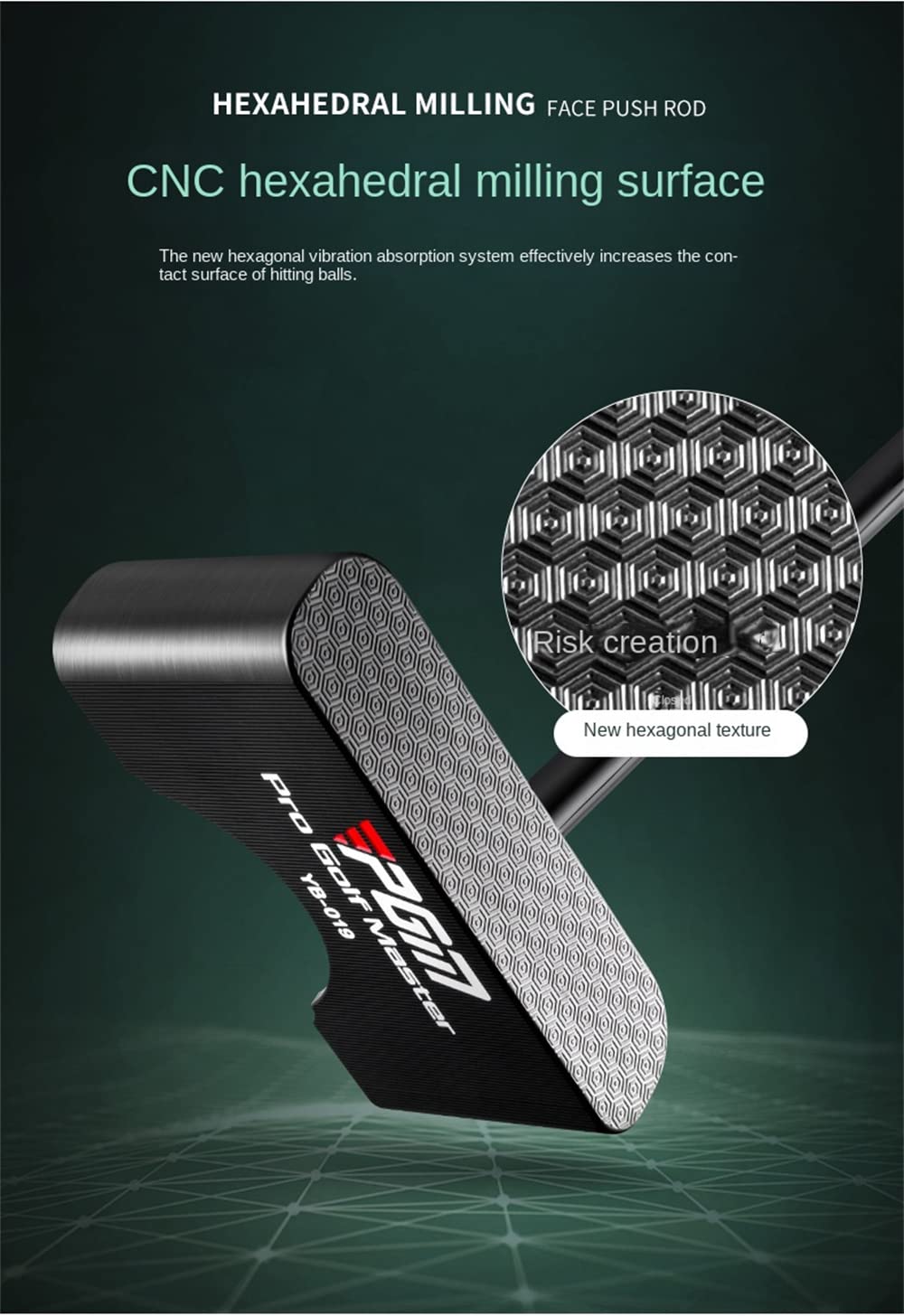 Putter de pie para palos de golf, bajo centro de gravedad, diestros, hombres y mujeres, putters de golf con punto de cruz