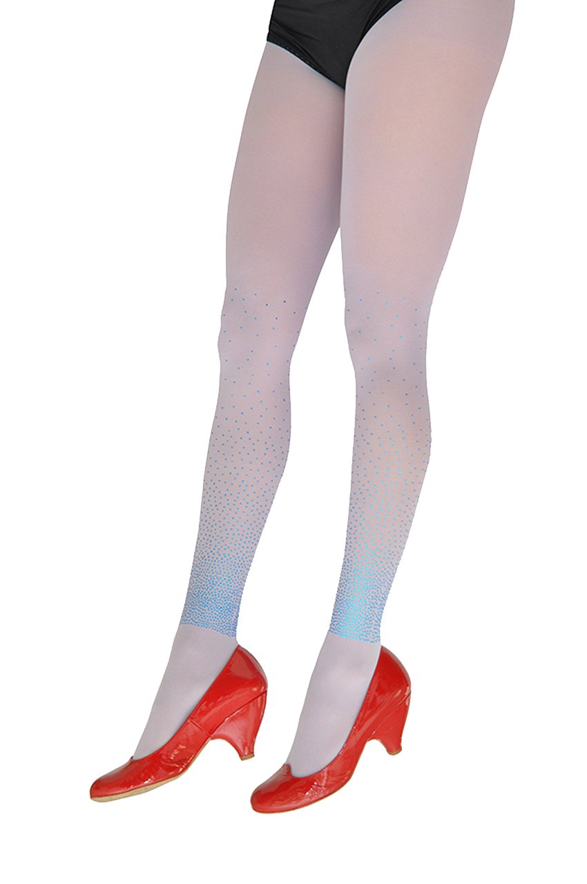 Starry Night Print Patterned Opaque Lilac Tights Full Stockings - Size S-M