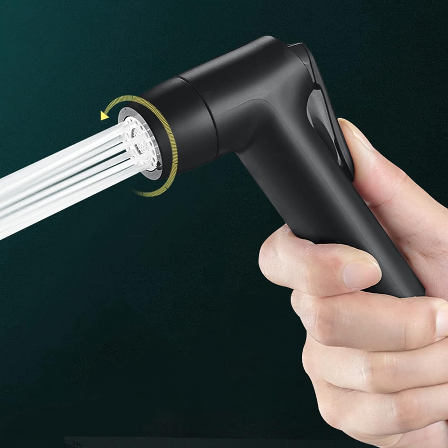 Handheld Bidet Sprayer Black Bathroom Diaper Sprayer Shower Faucet Bidet Toilet Shower Head Black Stainless Steel Sprayer Toilet Toilet Cleaning,Black B (Color : Black A)