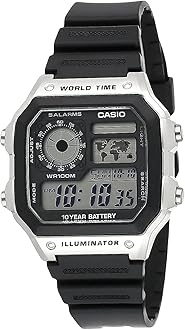 Casio Men's Digital Dial Stainless Steel Band Watch