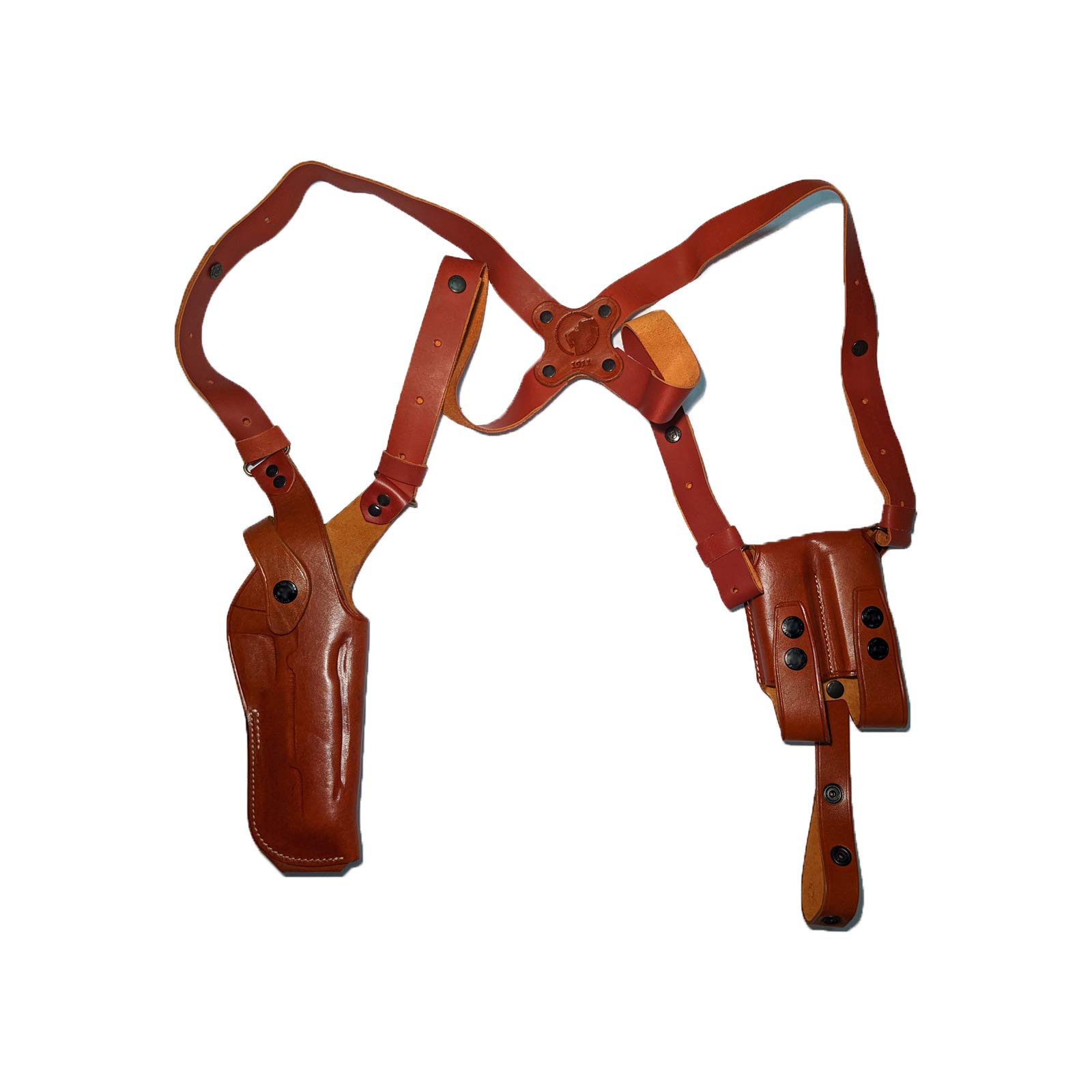 Massimo Gun Leather Vertical Shoulder Holster System