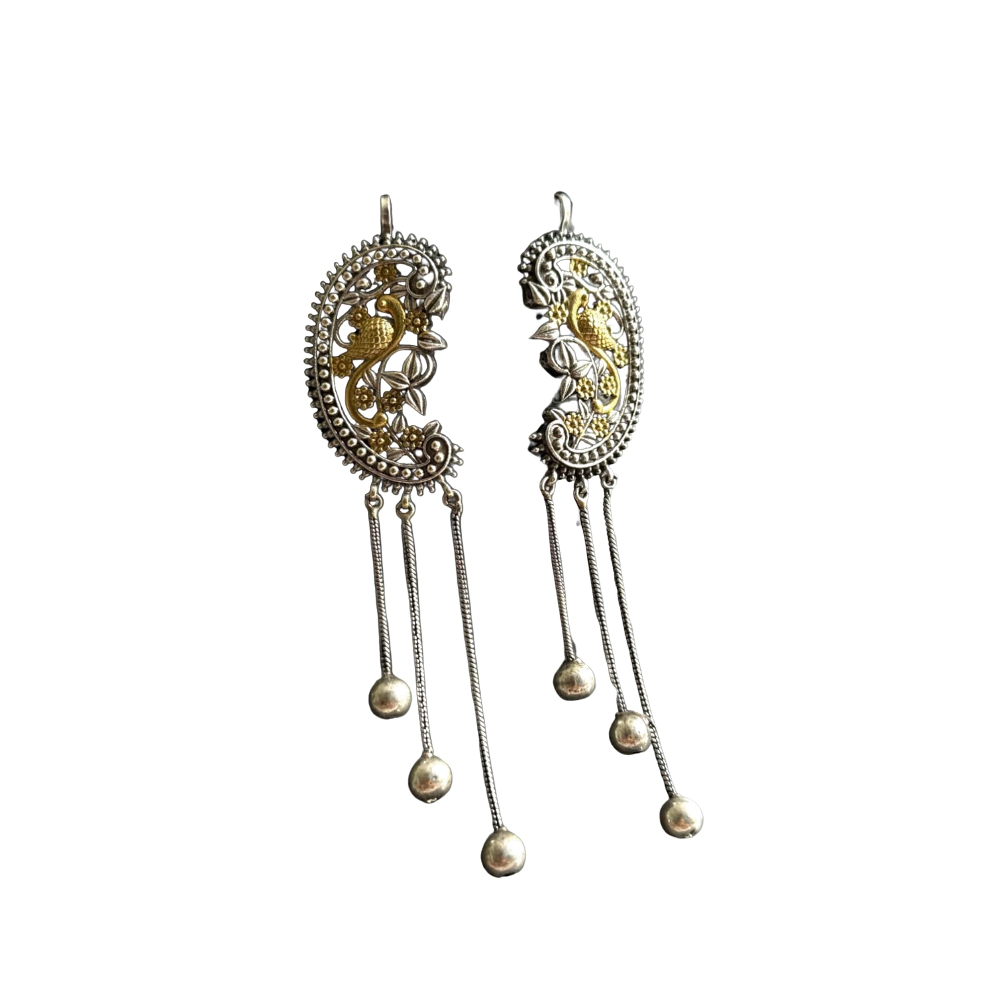 ROYAL NEEDS ; YOUR HIGHNESS Ear Cuff Earrings for women gold polish American Diamond studd Ear Cuff Earrings (OXIDISED EAR CUFF) (B0CK8KPSNZ) Amazon Price History, Amazon Price Tracker