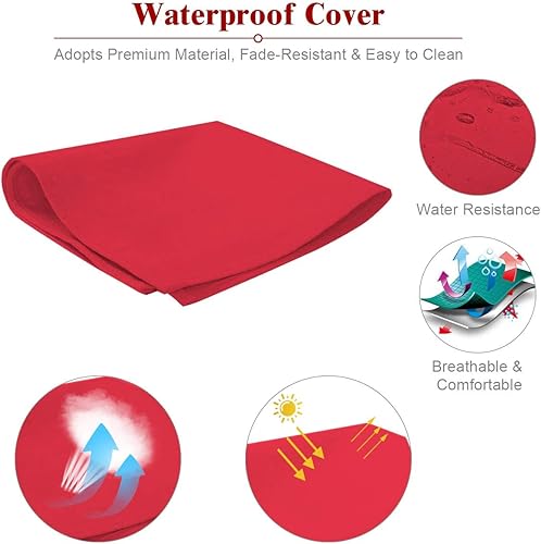 Miniatura 5 de DORTALA Silla reclinable de ratán para 2 personas con ruedas y cojín, sillón de mimbre doble con respaldo ajustable, juego de conversación de