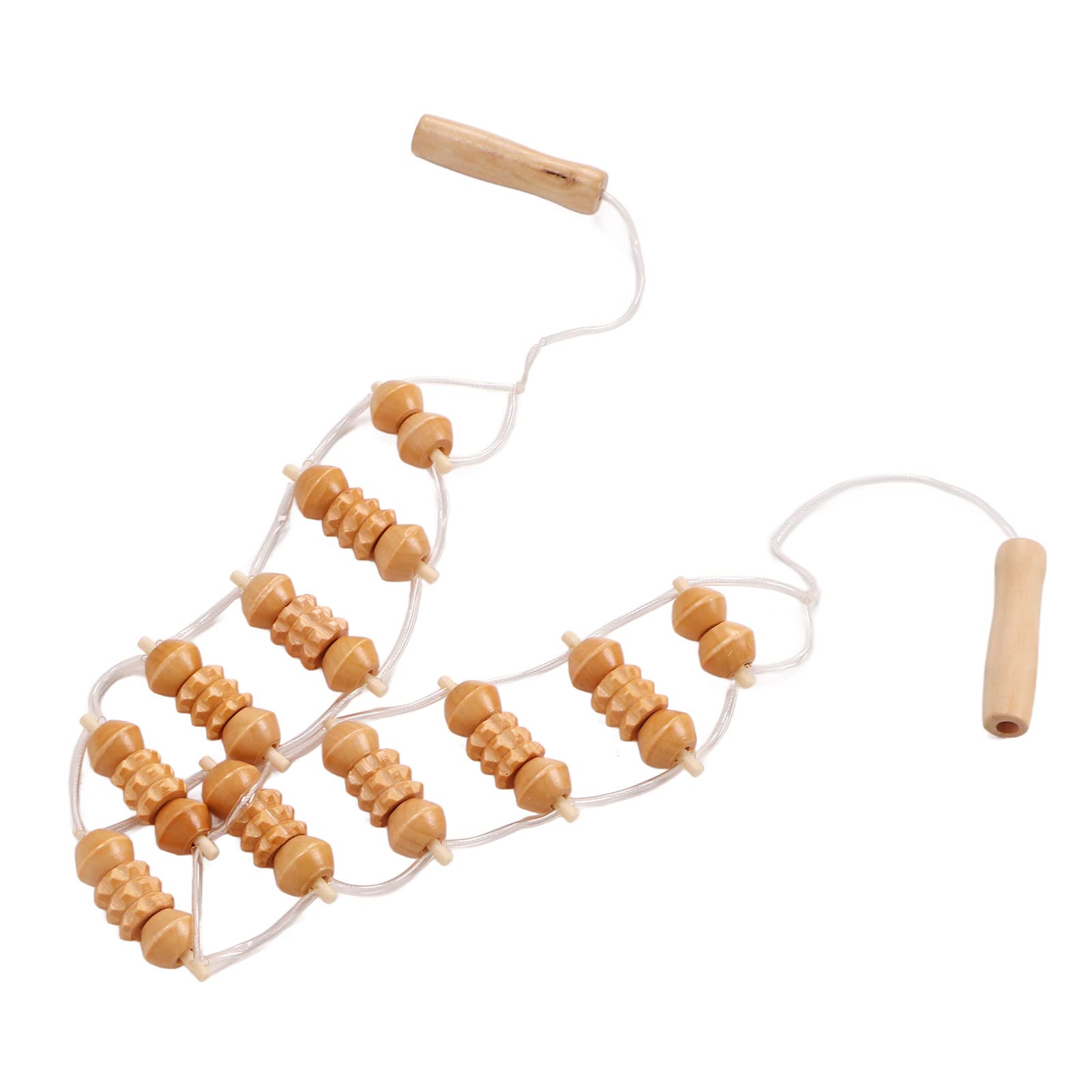 Dispositivo de Masaje Rodillo de Masaje de Espalda Masajeador de Espalda con Rodillo de Agarre de Madera Herramientas de Masaje de Madera Herramientas de Escultura Corporal para