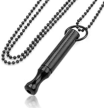 Collana Respiratoria per Smettere di Fumare, Collana Antifumo in Acciaio Inossidabile, Collana per Smettere di Fumare, Collana per Consapevolezza, Respirazione, Meditazione, Ansia, per Uomini e Donne