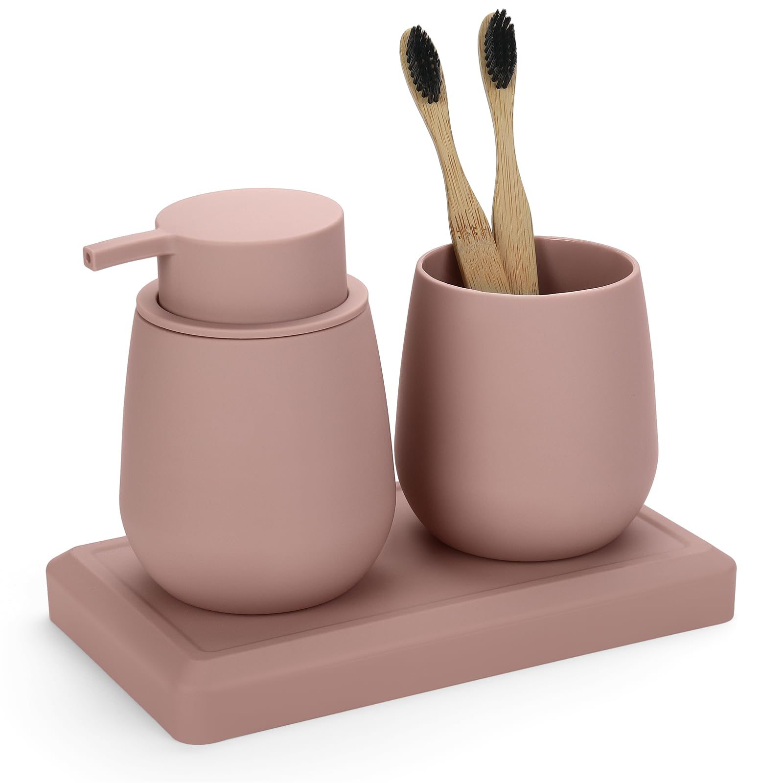 Ensemble Salle de Bain Accessoire Rose