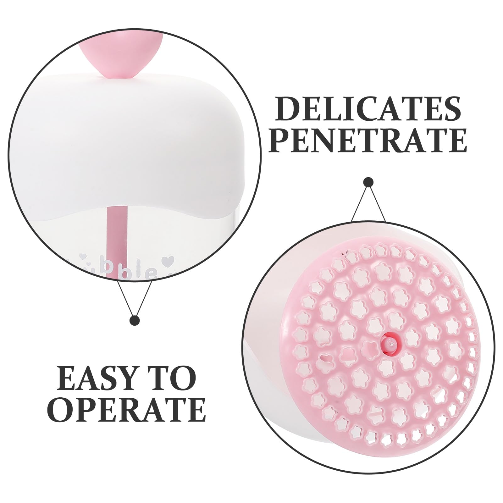 VICASKY Gorgogliatore Trasparente per Detergente Schiumogeno Viso in Plastico, Facile da Usare, Pulizia Profonda, per Viaggi All'aperto
