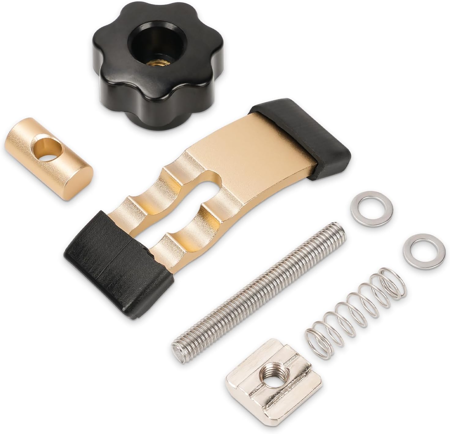 LUNYEE 4PCS Mini Hold Down Clamp Kit, CNC Router Clamp for Woodworking and Metalworking, Compatible with 3018 CNC Router Machine, 3018 Pro Max/ 3018-Pro Ultra, 2.5’’Lx 0.8’’Wx 2.4’’H