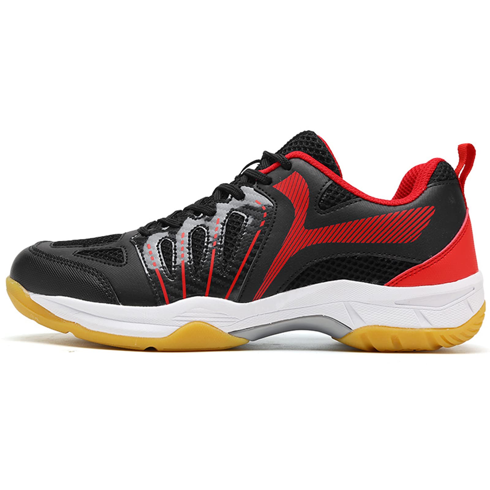 Zapatillas De Calabaza para Hombres Tenis Bádminton Zapato De Corte Interior Sin Deslizamiento para El Tenis De Mesa De Pickleball De Voleibol