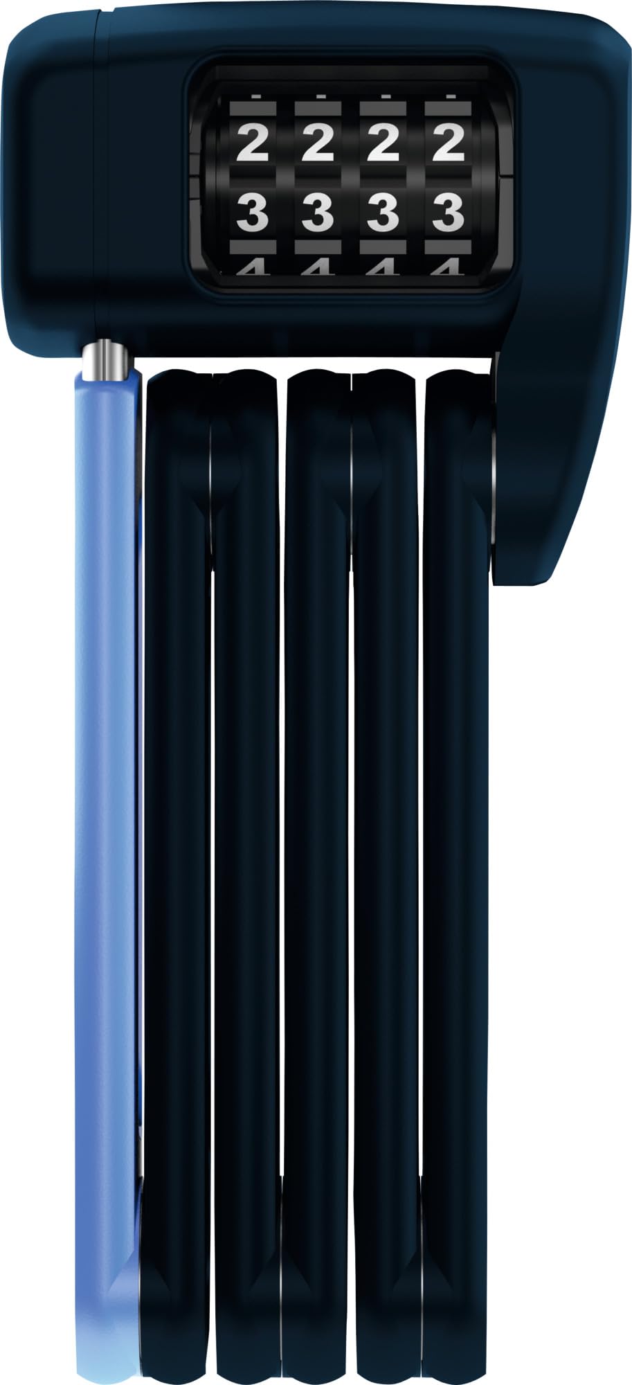 ABUS Bordo Lite 6055C serratura a libro - con codice a combinazione - Serratura a combinazione ultraleggera in acciaio speciale - livello di sicurezza 7 - 60 cm - nero/blu | Mini-lucchetto a combinazione in acciaio speciale, livello sicurezza 7, 60 cm, 46