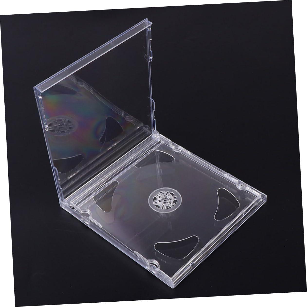 25stücke Transparente Cd-hüllen DVD-aufbewahrungshalter Cd-Boxen Medien-Pakete DIY-DVD-hüllen Tragbare Aufbewahrungsshells Für Zuhause Und Reisen