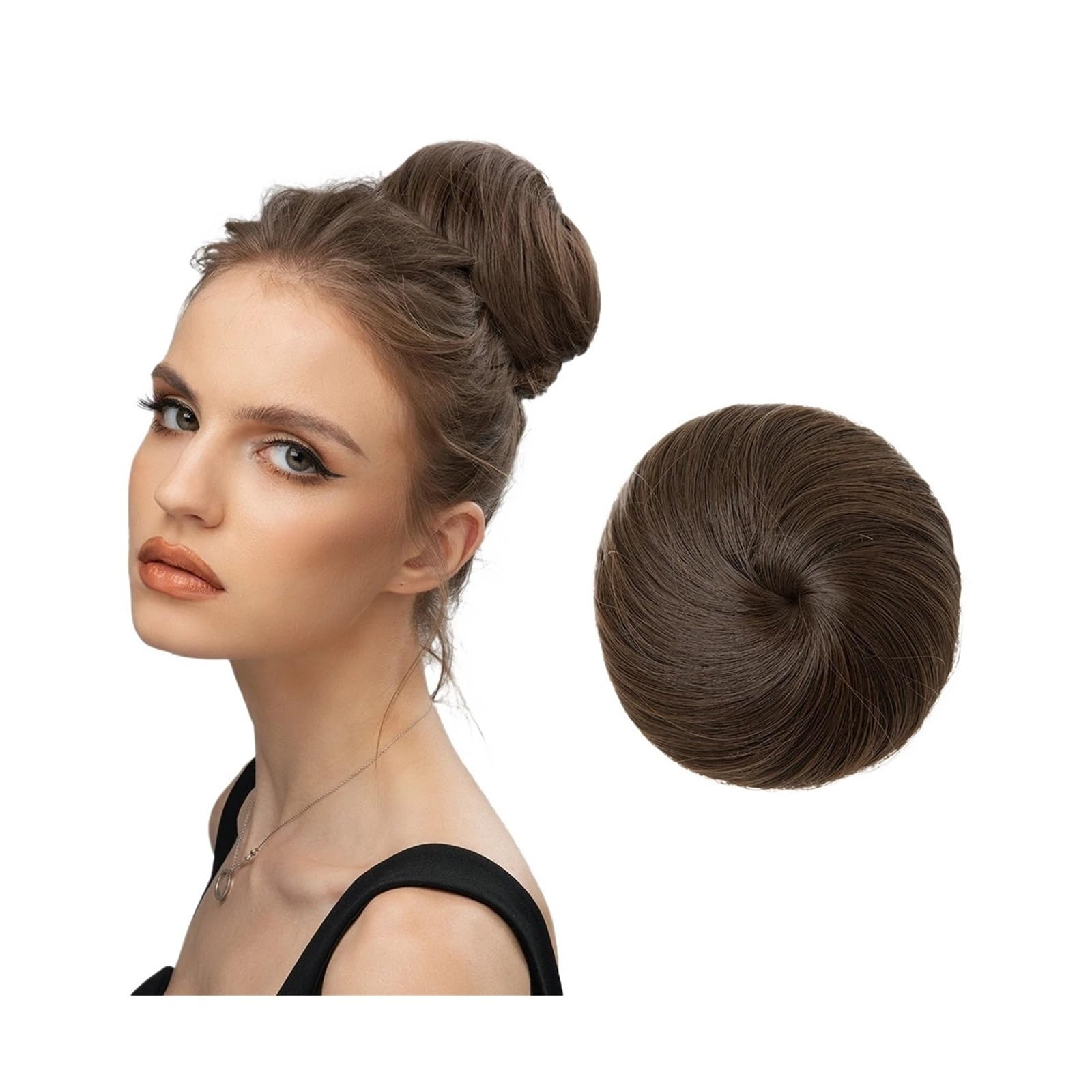 Runze765z 8 Messy Bun Hair Piece Synthetic Hair Bun Extension Clip In Hairpiece Fake Hair Tail Donut Drawstring Chignon Hair Piece Updo Hair Piece Ponytail Hair Buns Hair Piece(8)