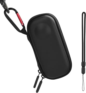 BRDRC Carrying Case for Insta360 X3, Portable Storage Bag Lens Protective Cover Hard Shell Protector Travel Case with wrist strap for Insta360 ONE X X2 X3 Camera AccessoriesNot for X4