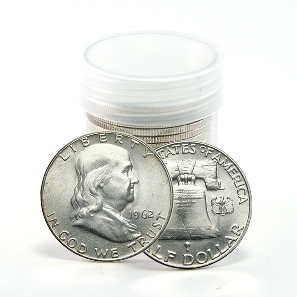 1963 No Mint Mark Franklin Half Half Dollar Seller Good at