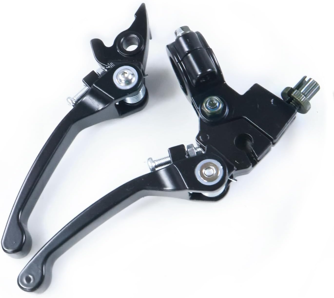 HOLATO Folding Clutch Brake Lever for 50cc 70cc 110cc 125cc 140cc 150cc Apollo RFZ125 DB007 DBX15 X18 X19 Tao Tao DB17 DB27 Coolster M125 SSR Thumpstar Chinese Pit Dirt Bike Motorcycle Black
