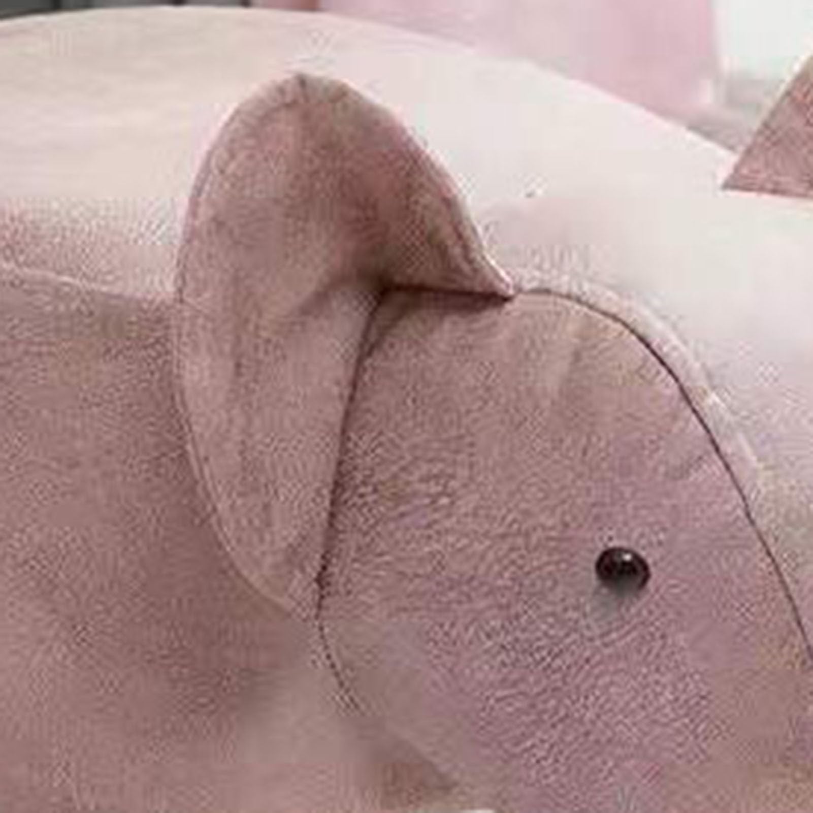 Tierische Fußhocker, Cartoon-Tierform-Fußhocker, Niedliche Elefantenförmige Hocker-Ottomane, Mini-Ottomane-Möbel für Kinderzimmer, Schlafzimmer, Spielzimmer und Wohnzimmerdekoration, Kleine(Rosa)