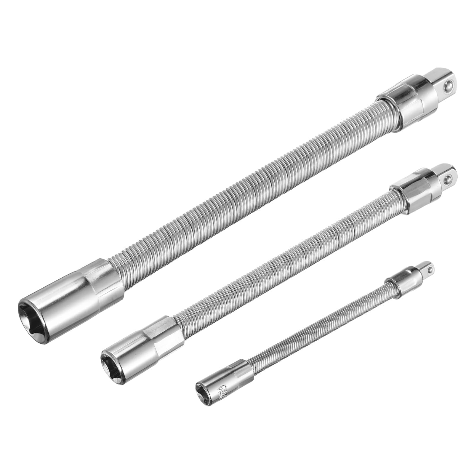 YPBEW 3Pcs Bendable Socket Wrench Set with High Strength Alloy Steel Automotive for Complex Repair Environment Maintenance Set