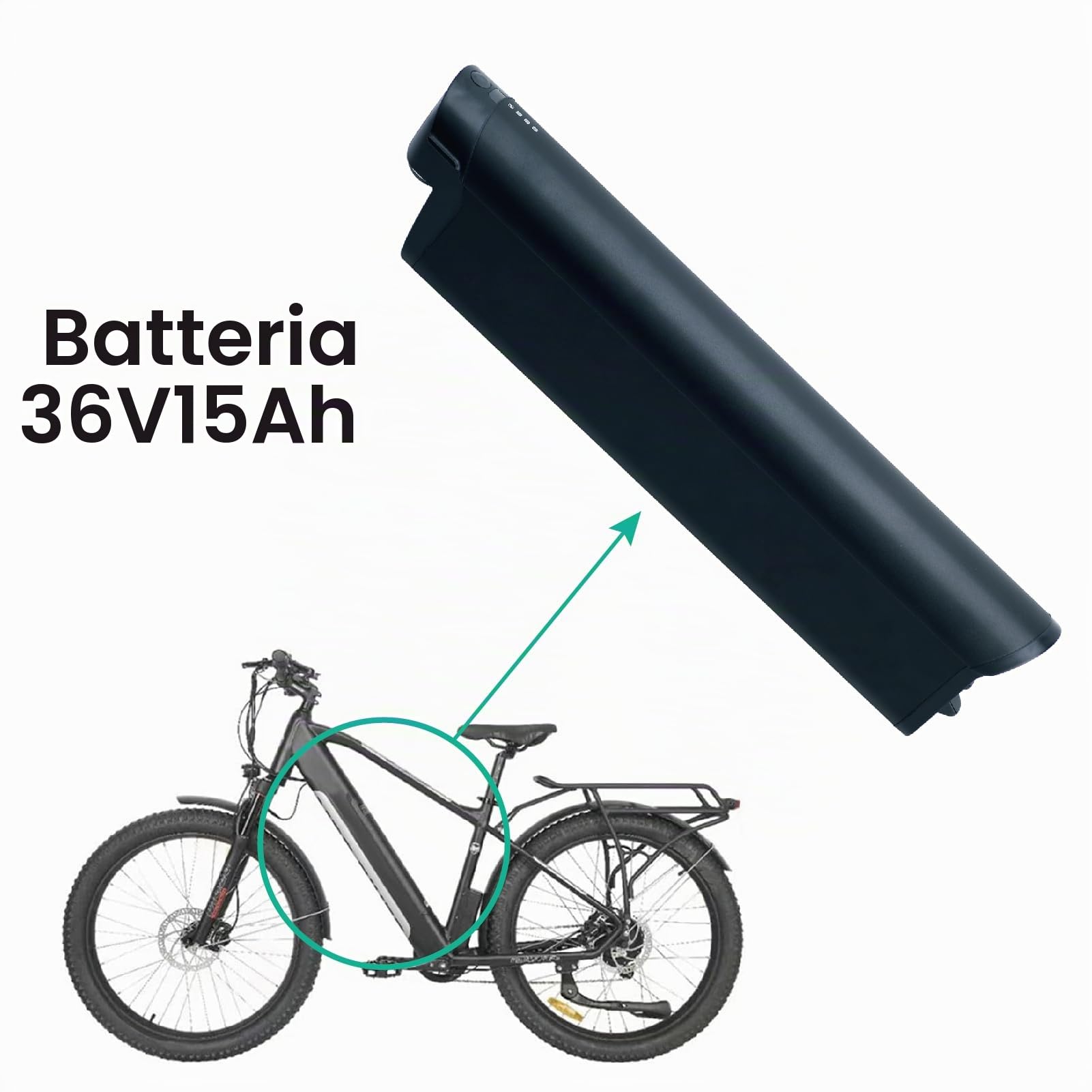 Ricambio per le batterie Zündapp Z808 Reention EEL Pro per 36V 15Ah Batteria Pedelec per e-bike con caricatore