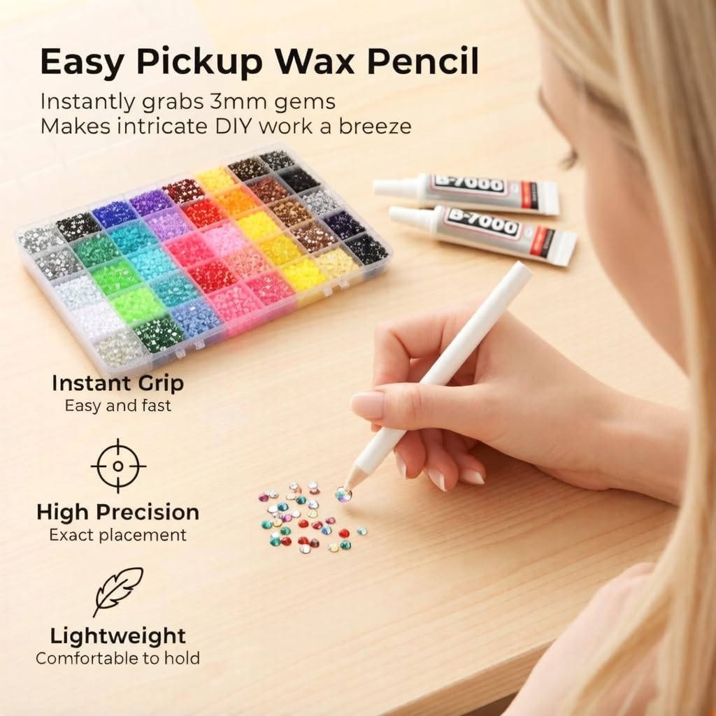 40000Pcs Rhinestones for Bedazzling, 3mm 40 Color Multicolor Flatback Gems for Crafting for Book Crafts Clothing Shoes Fabric Decor Nail Art Makeup