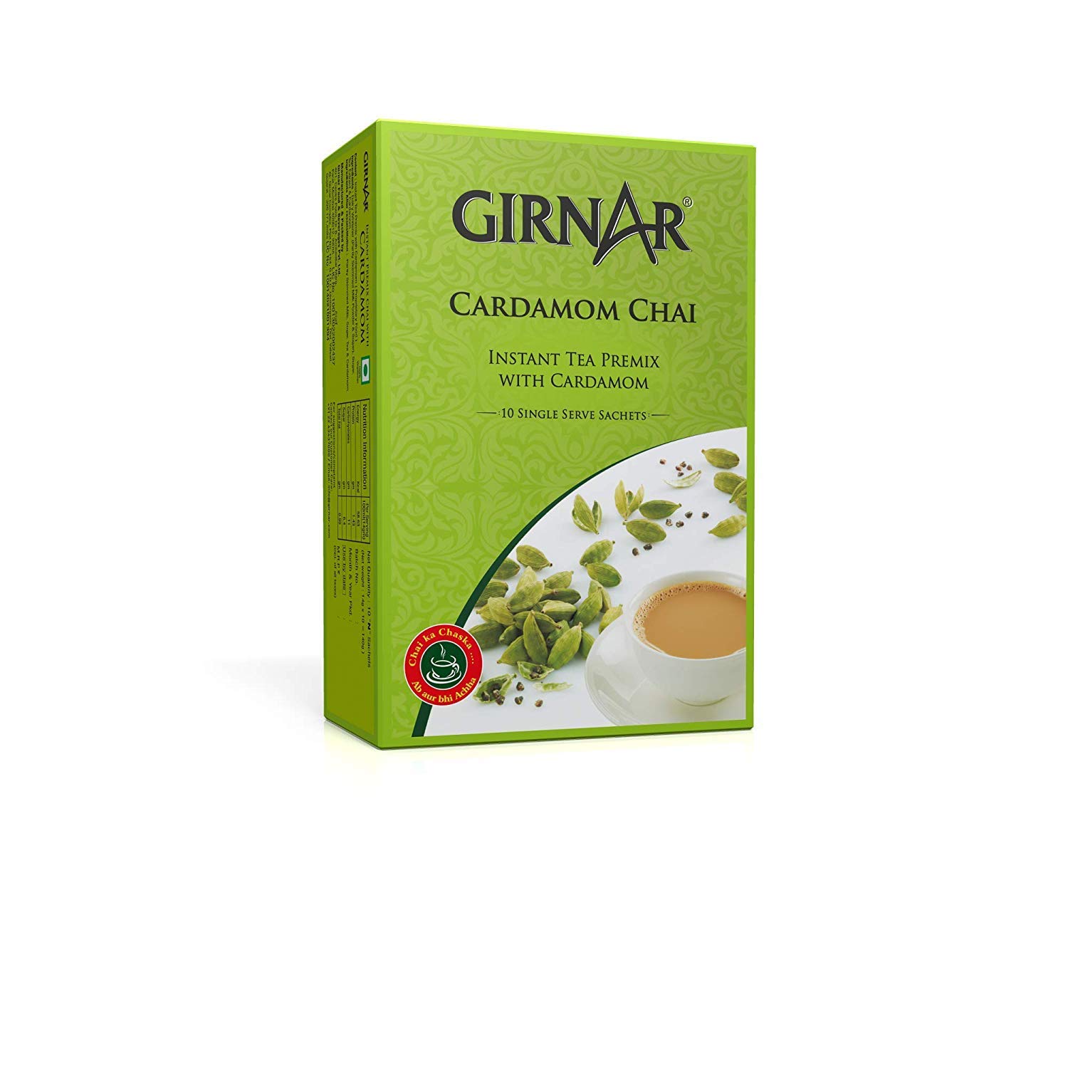 GIRNARInstant Tea Premix with Cardamom (36 Sachets)