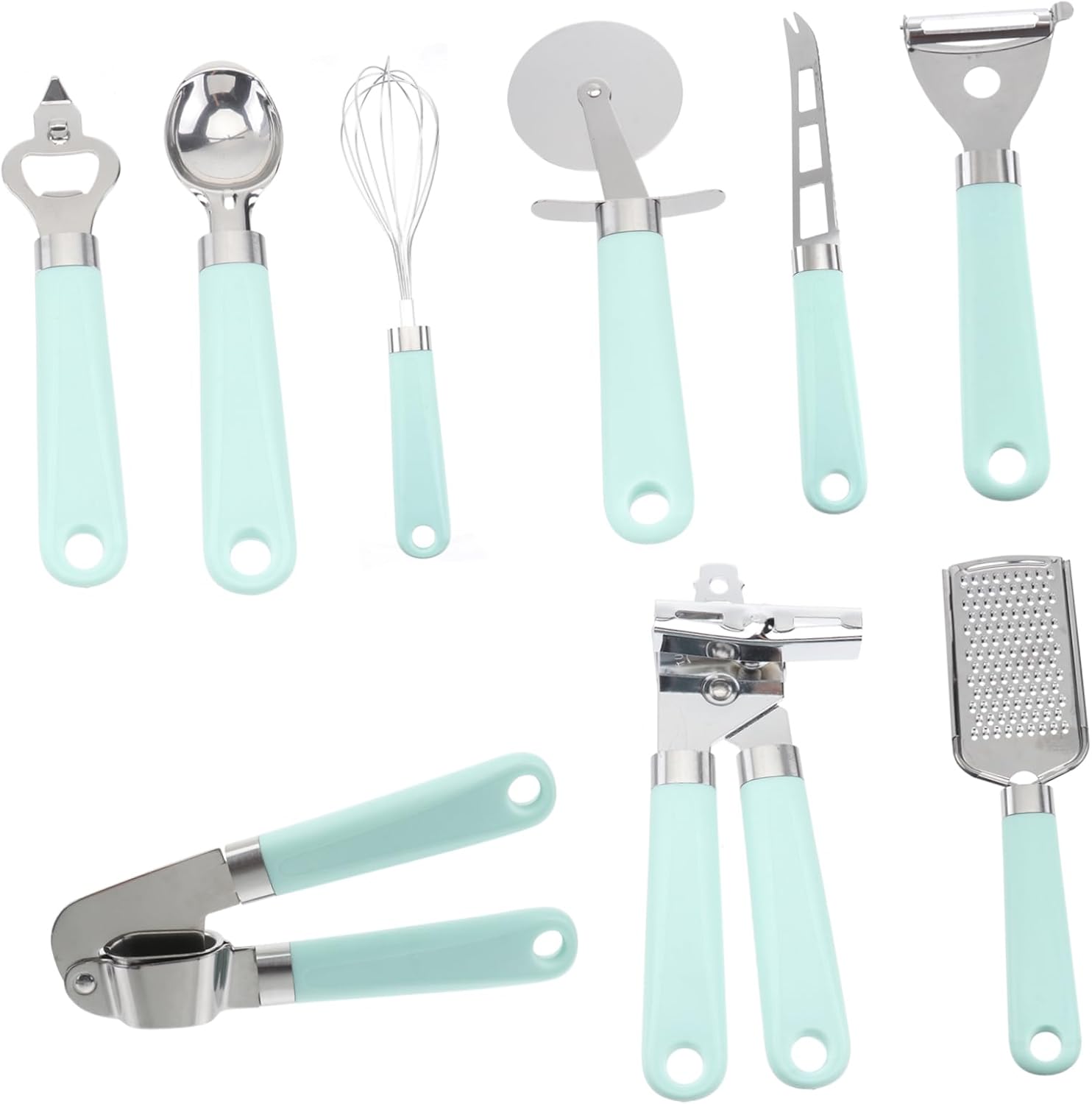 Cabilock 1set Plastic Handle Cooking Tools Set for Kitchen Essential Baking Utensils Comfortable Grip Kitchen Gadgets Green for Cooking Enthusiasts