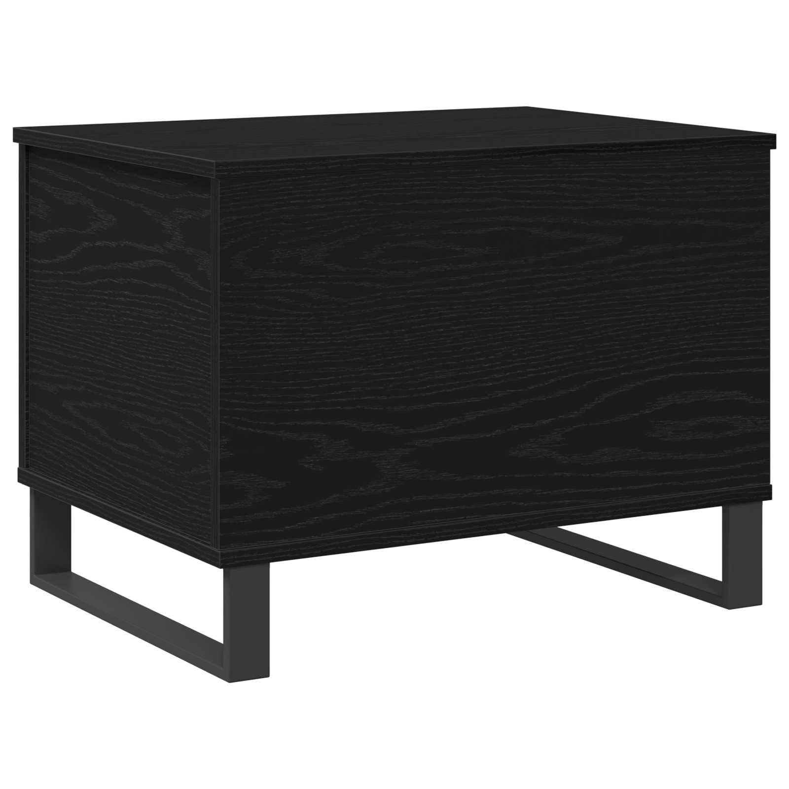 Table Salon Design Rectangulaire Chêne Noir pour Revues et Boissons