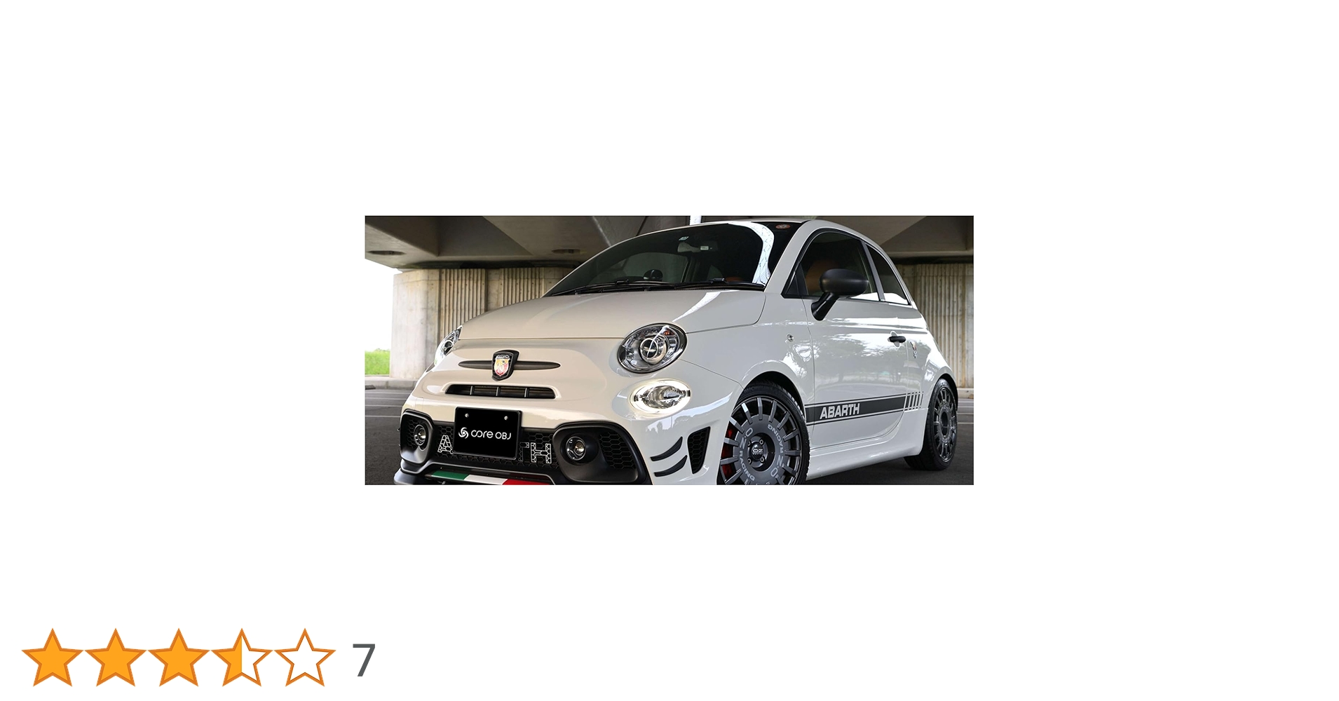 Amazon.co.jp: core OBJ Interior 500 emblem Tricolor Decal for FIAT