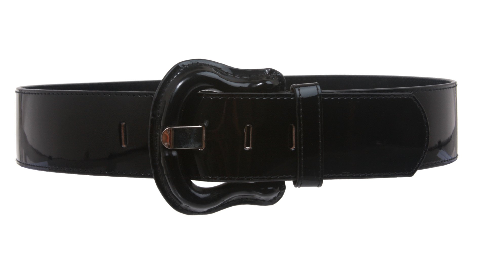 Beltiscool Women's Western High Waist Wide Patent Fashion Plain Leather Belt