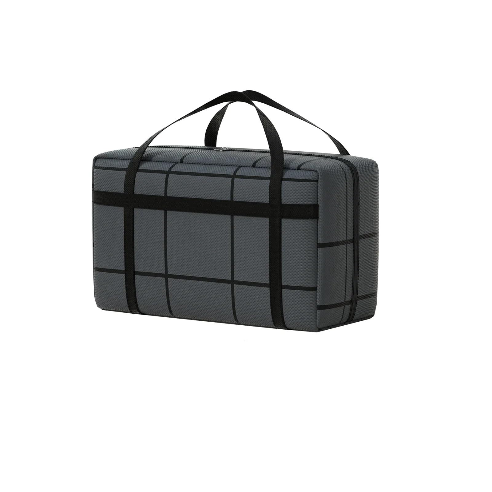 QMDSNFB Moving Bags Large Capacity And Super Load-bearing Black Composite Material Storage Bag, Dustproof And Moisture-proof With Zipper(40L)