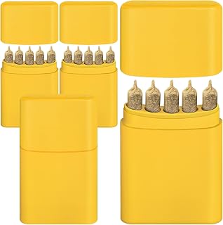 Smell Proof 4-Pack King Size Pre-roll Cone Holder Case, 5-Hole Cigarette Case for Regular or King Size, 5 Capacity Container Storage Box for Smoke, Smoking Accessories for Pre Rolled Rolling Paper