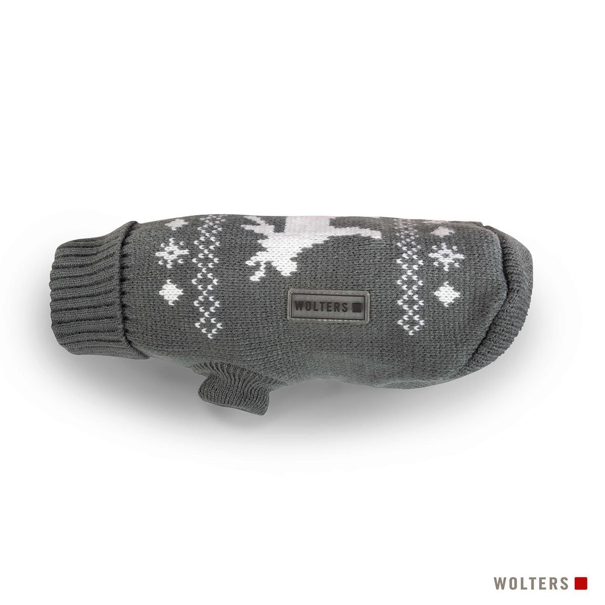 Wolters Strickpullover für Hunde, grau-weiß, 35 cm