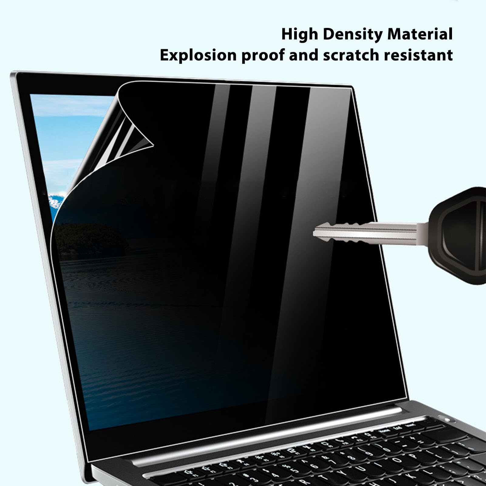 Protector de Pantalla para Portátil de 22 Pulgadas, Filtro de Privacidad Antideslumbrante para Pantalla de Ordenador, Material PET, Relación de Aspecto 16:9, para Aviones,