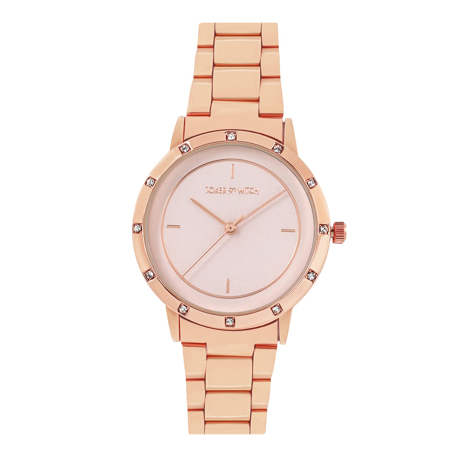 Joker & Witch Sunset Rose Gold Stainless Steel Analogue Watch for Women (B0BBFJ1426) Amazon Price History, Amazon Price Tracker