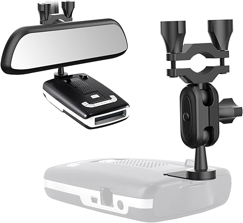 Soporte para detector de radar, soporte para detector de radar de vástago de espejo retrovisor, para Escort Max, Max2, MAX360 radar (no compatible