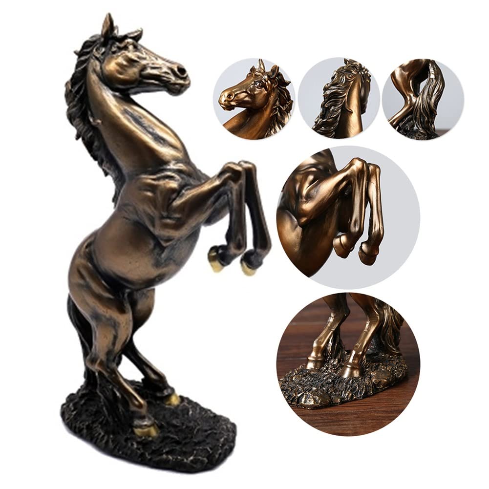 Lependor Staand paard hars standbeeld Hars staande vechtpaard sculptuur Lependor Staand paard hars standbeeld Hars staande vechtpaard sculptuur